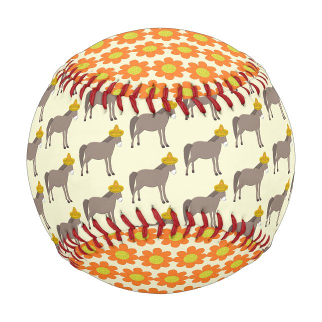 Balle De Baseball La Journée mexicaine des ânes des morts (Devant)