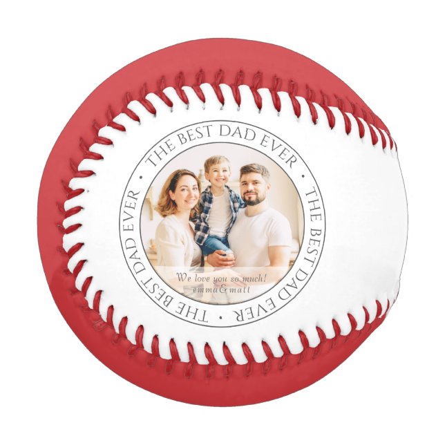 Balle De Baseball La Meilleure Photo Classique Moderne de Papa (Devant Gauche)