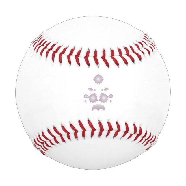 Balle De Baseball Lait blanc classique Rose décoratif (Devant)