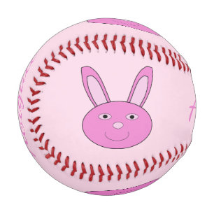 Balle De Baseball Lapin rose mignon et féminin pour Pâques personnal