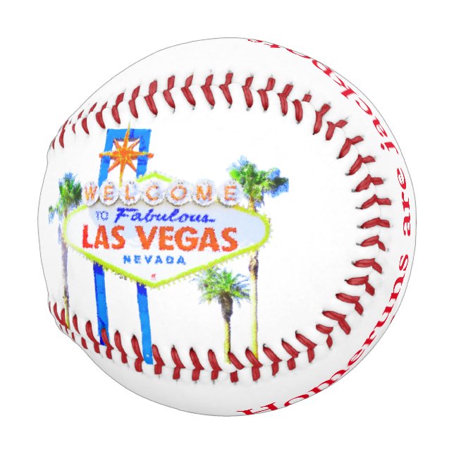 Balle De Baseball Las Vegas Jackpot Homerun (Devant Droite)