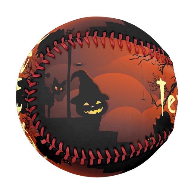 Balle De Baseball Le cauchemar de la lune sanglante d'Halloween (Devant Gauche)