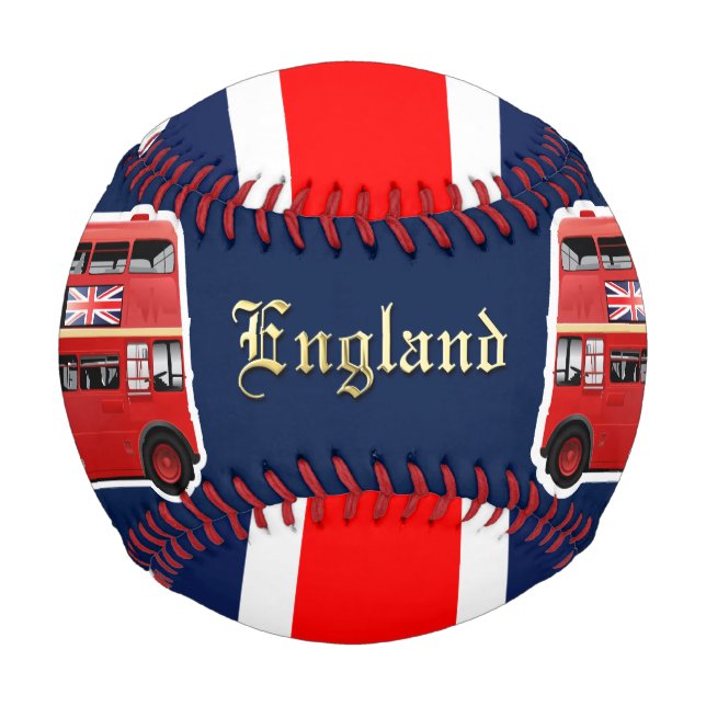 Balle De Baseball Le célèbre bus rouge de Londres (Dos)