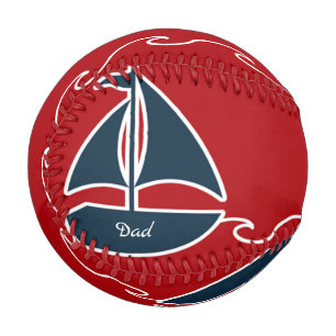 Balle De Baseball Le design nautique spécial de baseball de papa