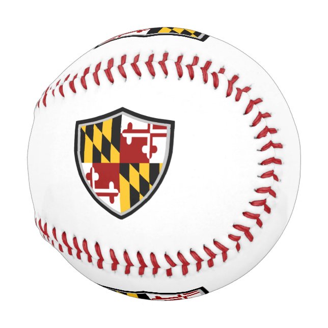 Balle De Baseball Le drapeau du Maryland (Devant Droite)