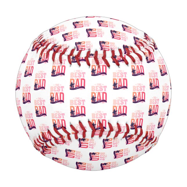 Balle De Baseball Le Meilleur Papa du Monde (Devant)