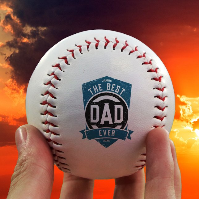 Balle De Baseball Le meilleur papa jamais moderne cadeau de Fête des (Créateur téléchargé)