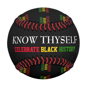 Balle De Baseball Le Mois de l'histoire des Noirs SE CONNAISSENT BHM