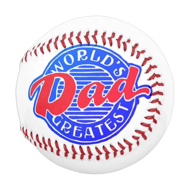 Balle De Baseball Le plus grand papa du monde (Devant Droite)