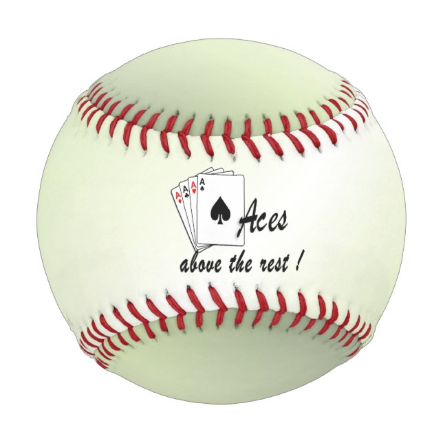 Balle De Baseball Les accès au-dessus du reste vert (Devant)