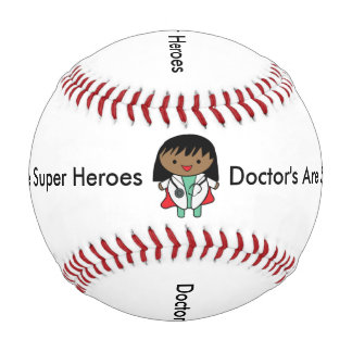 Balle De Baseball Les médecins sont de super héros Femme Noir Person