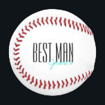 Balle De Baseball Lettres audacieuses "Best Man" Soirée de mariage p<br><div class="desc">Cadeaux personnalisés pour votre mariage.</div>
