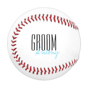 Balle De Baseball Lettres audacieuses "Groom" Soirée de mariage pers