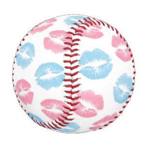 Balle De Baseball Lèvres bleues et roses Motif, Baguette à lèvres, B