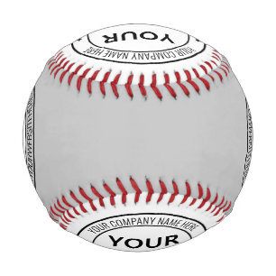 Balle De Baseball Logo de l'entreprise personnalisée et textez votre