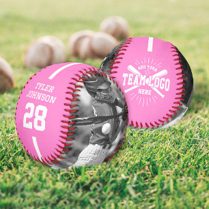 Balle De Baseball Logo de l'équipe de joueur personnalisé 2 Photo Ro