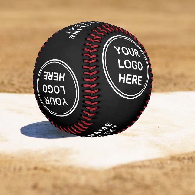 Balle De Baseball Logo d'entreprise promotionnel noir (Créateur téléchargé)