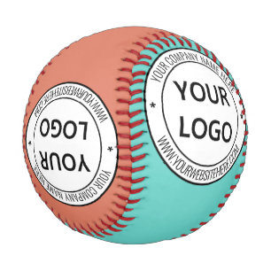 Balle De Baseball Logo personnalisé et texte promotionnel Votre base