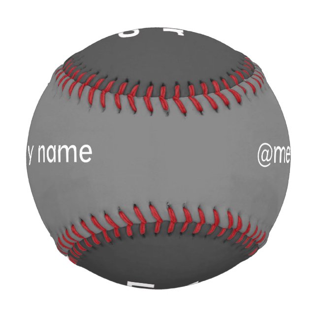 Balle De Baseball Logo personnalisé simple et élégant ici société g (Devant)