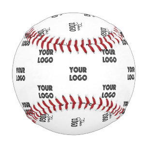 Balle De Baseball Logo simple à répéter   Blanc