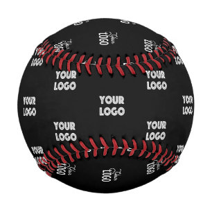 Balle De Baseball Logo simple à répéter   Noir
