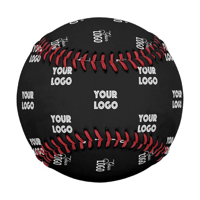 Balle De Baseball Logo simple à répéter | Noir (Devant)