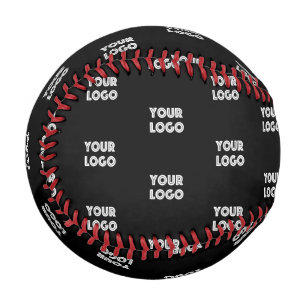 Balle De Baseball Logo simple à répéter   Noir