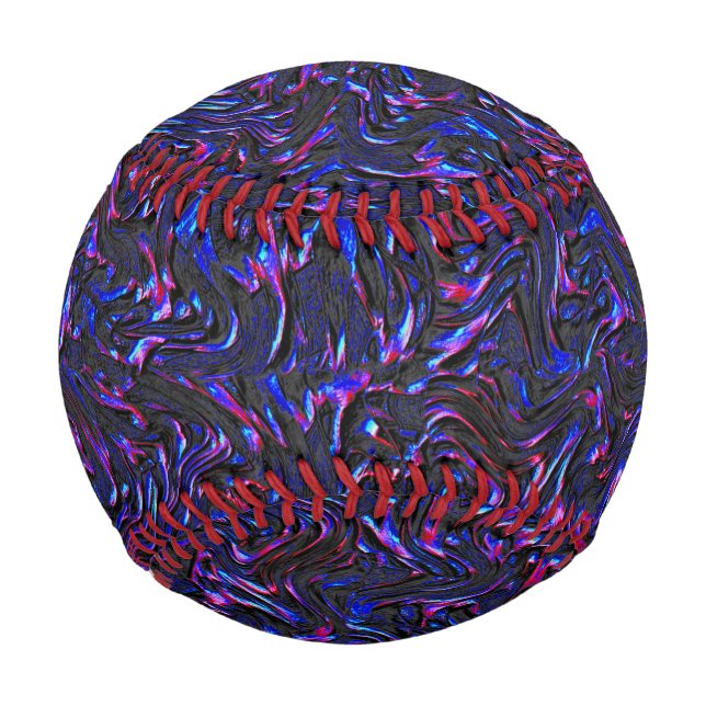 Balle De Baseball Looking like blue and pink texturel of wall (Devant)