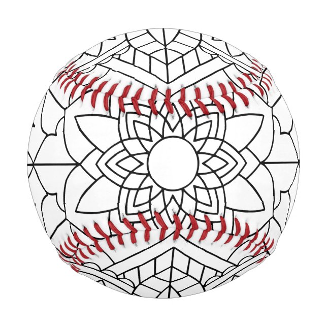 Balle De Baseball Lotus Flower Mandala (Devant)