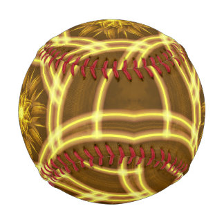 Balle De Baseball “Luminous Star Portal – Symmetrical Golden Fractal