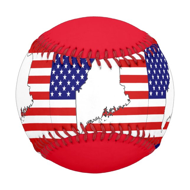 BALLE DE BASEBALL MAINE (Devant)