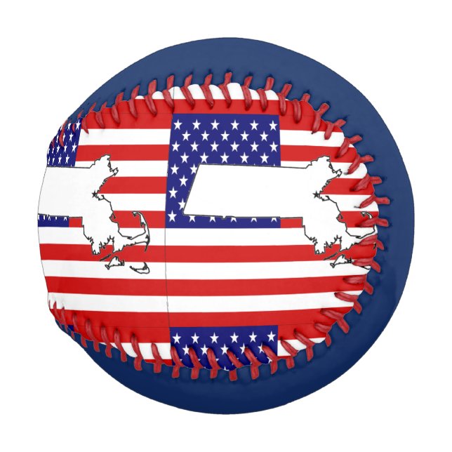 BALLE DE BASEBALL MASSACHUSETTS (Devant Droite)