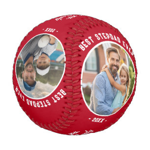 Balle De Baseball Meilleur Beau-Père Jamais 4 Photos Fête des Pères