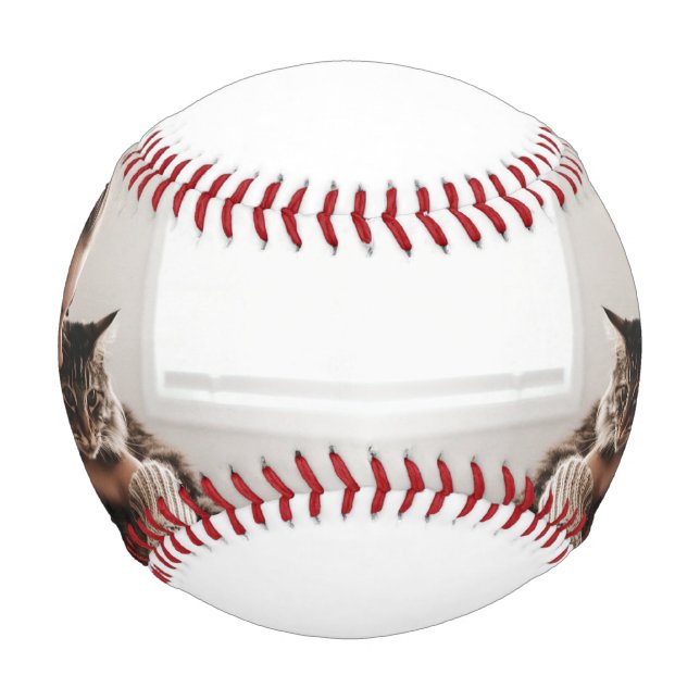 Balle De Baseball Meilleur Chat Maman : Custom Mother's Day Photo de (Devant)