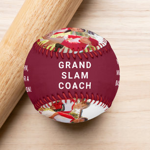 Balle De Baseball Meilleur entraîneur jamais photo Bourgogne Rouge