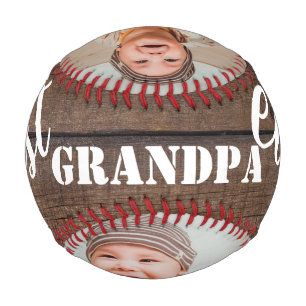 Balle De Baseball Meilleur grand-père Ever 3 photo Collage Bois rus