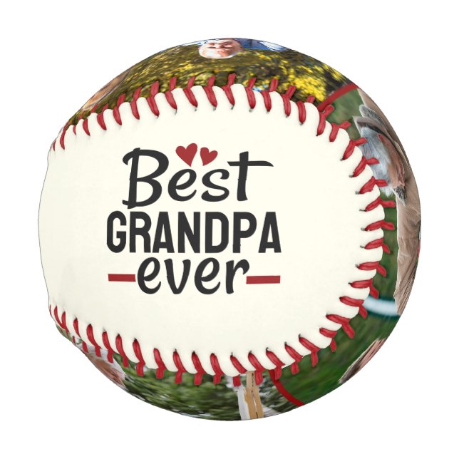 Balle De Baseball Meilleur Grand-Père Jamais De Baseball Grand-Père  (Dos Gauche)