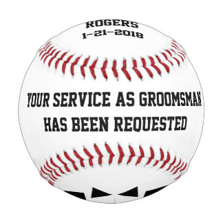Balle De Baseball Meilleur Invitation de baseball homme ou Groomsman