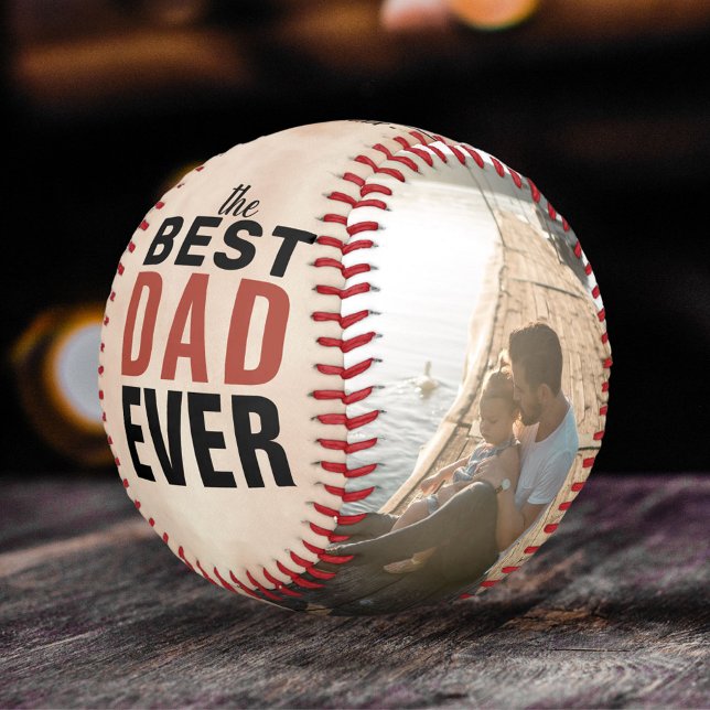 Balle De Baseball Meilleur Papa Aquarelle Fête des Pères 2 Collage d (Créateur téléchargé)