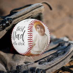 Balle De Baseball Meilleur Papa   Collage de Deux Photos Lettrées à 