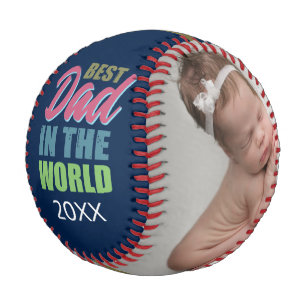 Balle De Baseball Meilleur papa dans le monde Fête des pères Cadeau