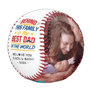 Balle De Baseball Meilleur papa dans le monde Typographie Famille Ph