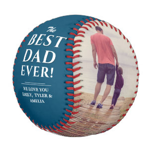 Balle De Baseball Meilleur Papa de Tous les Jours des Pères 2 Collag