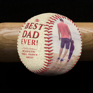 Balle De Baseball Meilleur Papa de Tous les Temps Collage de Photos