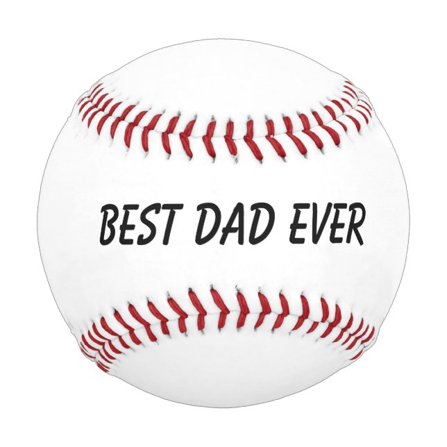 Balle De Baseball Meilleur papa jamais Fête des pères Anniversaire C (Devant)