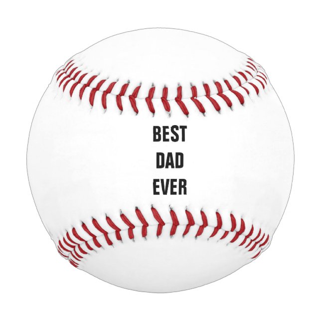 Balle De Baseball Meilleur papa jamais Fête des pères Anniversaire C (Devant)