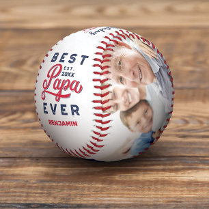 Balle De Baseball Meilleur Papa jamais Joyeuses photos et monograp