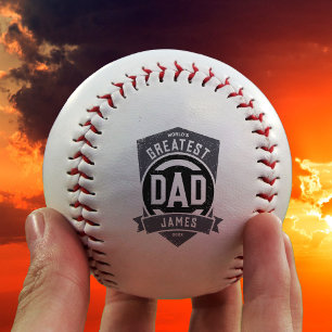 Balle De Baseball Meilleur papa jamais moderne cadeau Fête des pères