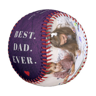 Balle De Baseball Meilleur papa jamais photo collage Happy Fête des 