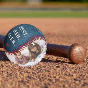 Balle De Baseball Meilleur papa jamais photo collage Happy Fête des 